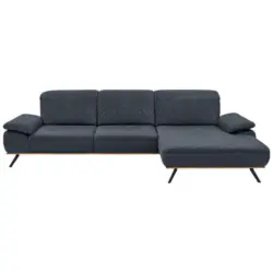 Ecksofa in Mikrofaser Blau