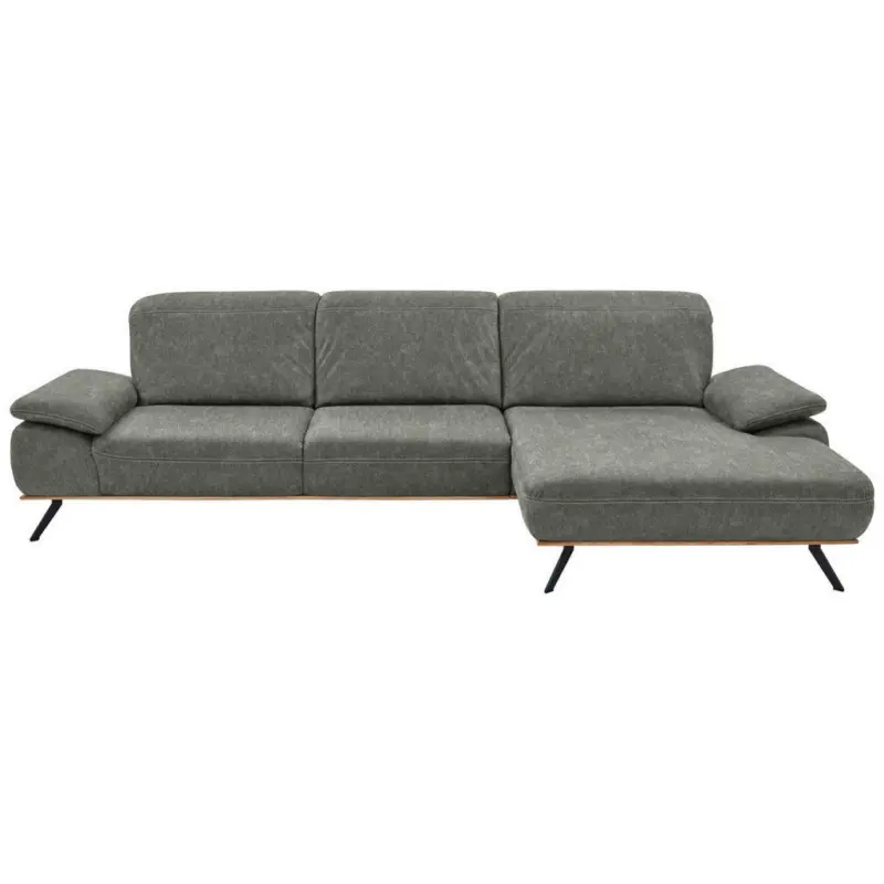 Ecksofa in Mikrofaser Grau
