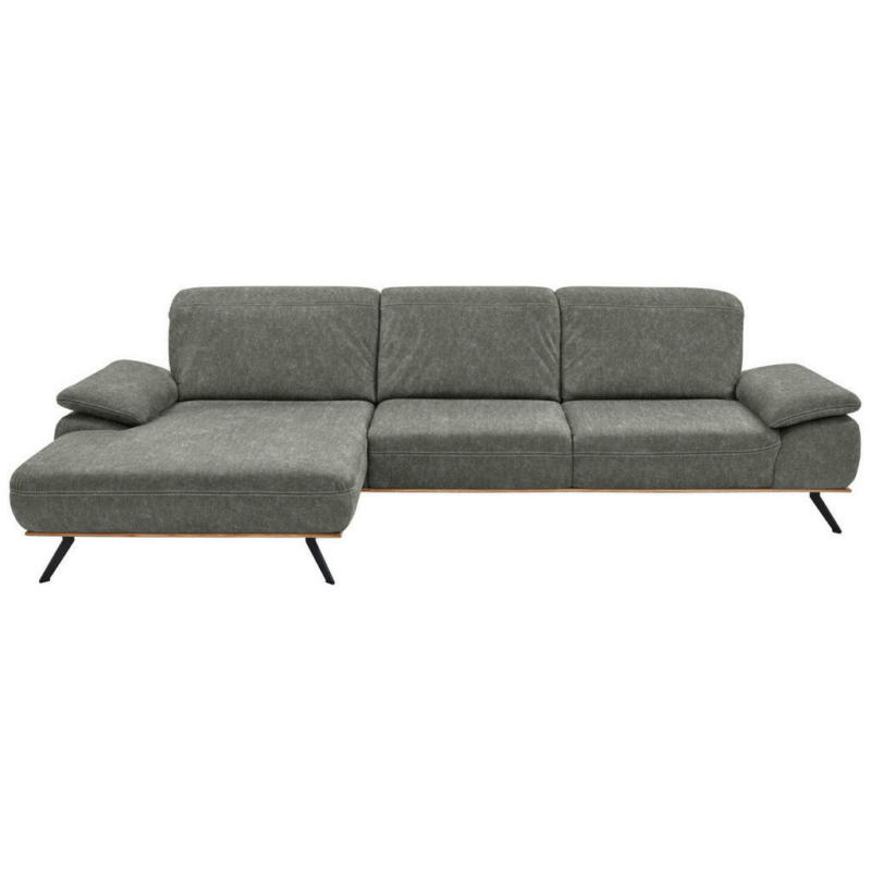 Ecksofa in Mikrofaser Grau