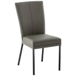 Stuhl in Eisen Echtleder pigmentiert