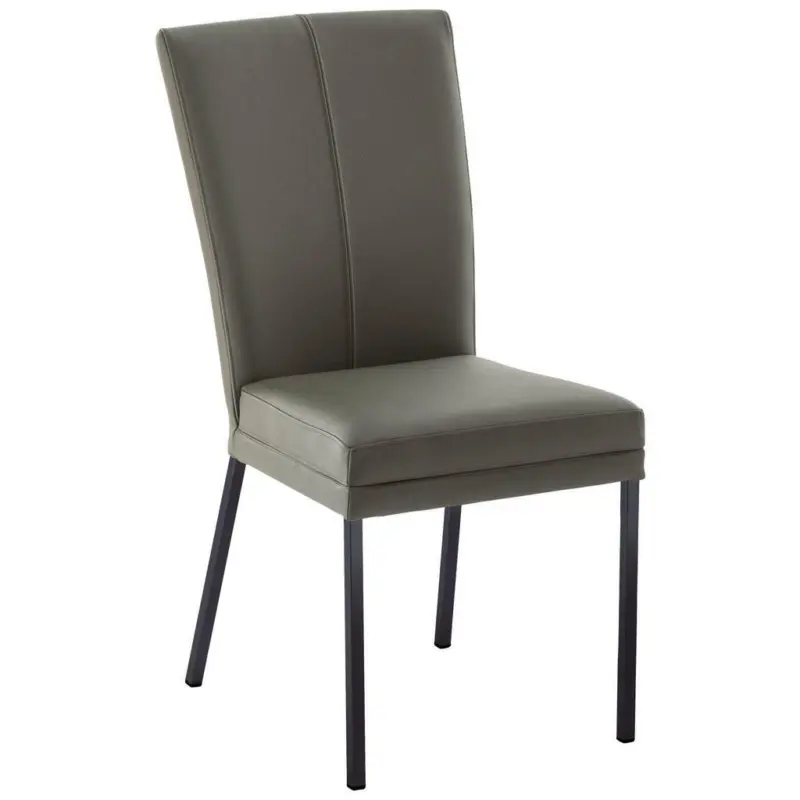 Stuhl in Eisen Echtleder pigmentiert