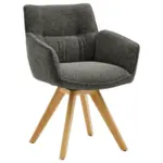 XXXLutz Lauterach - Ihr M&ouml;belhaus bei Bregenz Armlehnstuhl in Holz, Textil Anthrazit, Eichefarben