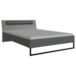 Bett 140/200 cm in Graphitfarben
