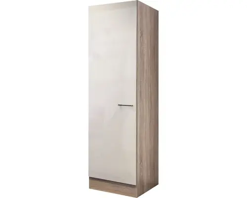 Geschirrschrank Flex Well Nepal Kaschmir glänzend 50x200x57 cm mit Drehtür