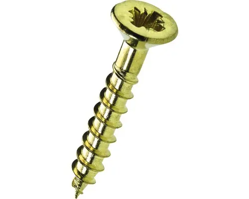 Schrauben für Stangenscharniere, 2,5x16mm vermessingt, 50 St.