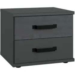 Nachtkästchen in Graphitfarben