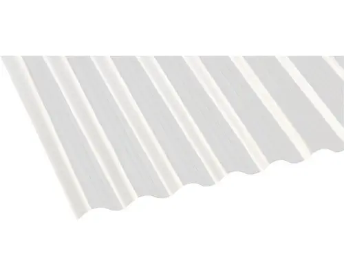 Gutta Polyester Wellplatte Sinus 76/18 natur 1600 x 1000 x 0,8 mm