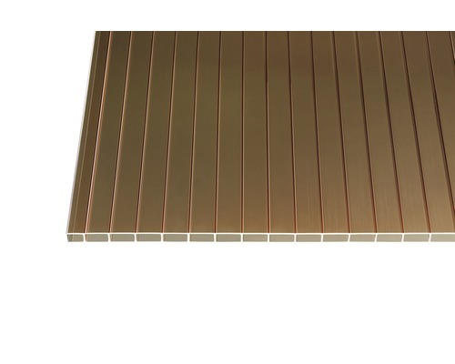 Gutta Acryl Hohlkammerplatte/Doppelstegplatte 32-16 bronce 4000 x 1200 x 16 mm