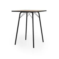 Bartisch in Metall, Holzwerkstoff 80/80/105 cm