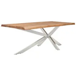 Esstisch in Holz, Metall 200/100/76 cm