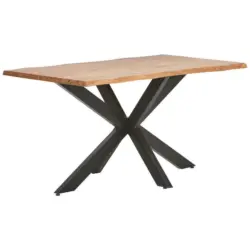 Esstisch in Holz, Metall 140/80/77 cm