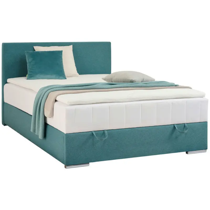 Boxbett 120/200 cm in Petrol