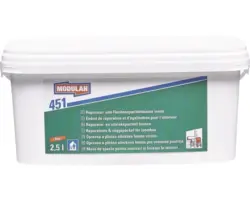 MODULAN 451 Reparaturspachtel und Flächenspachtelmasse- fein hell 2,5 l