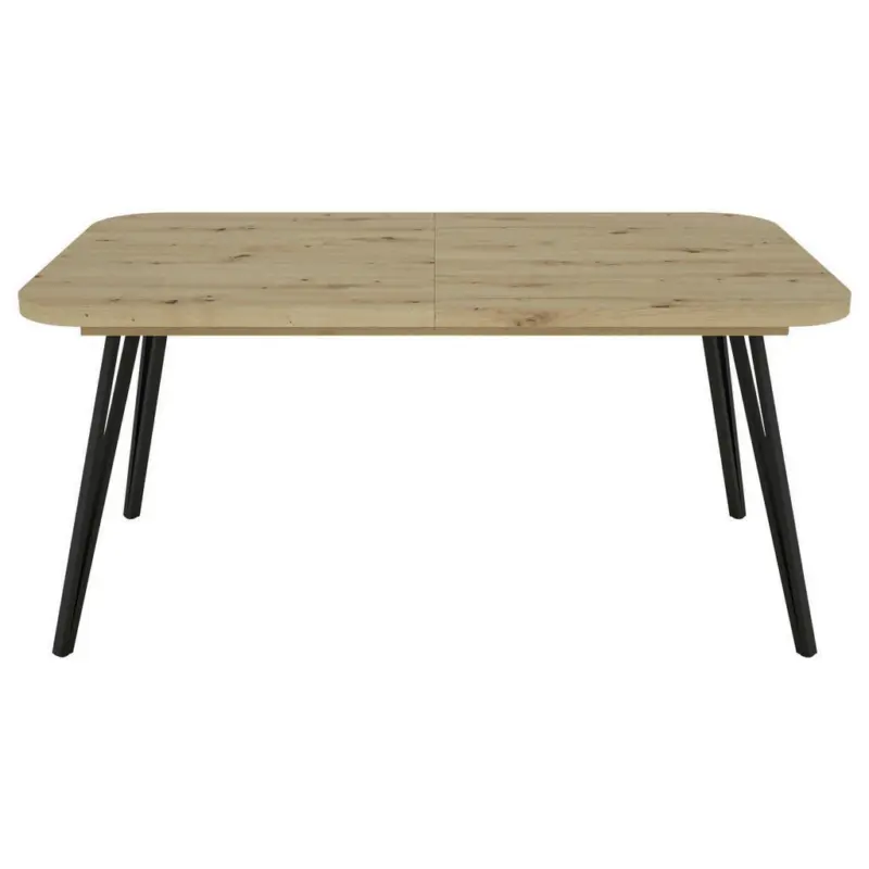 Esstisch in Metall, Holzwerkstoff