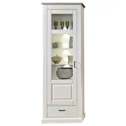 Vitrine in Taupe, Pinienfarben