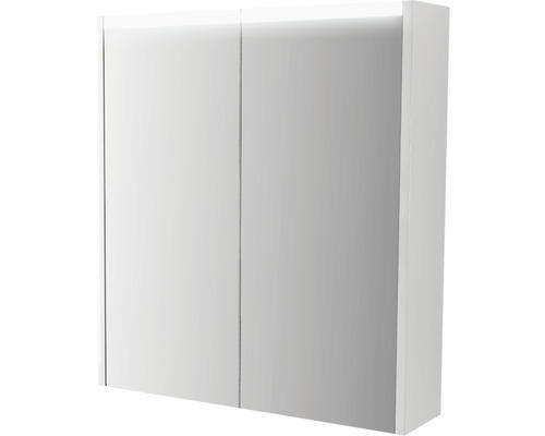 LED-Spiegelschrank Baden Haus 2-türig 60x67x15 cm weiß