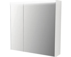 LED-Spiegelschrank Baden Haus Nizza 2-türig 70x67x15 cm weiß