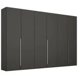 Drehtürenschrank in Graphitfarben