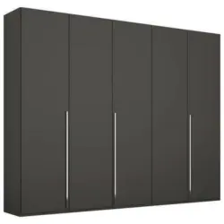 Drehtürenschrank in Graphitfarben