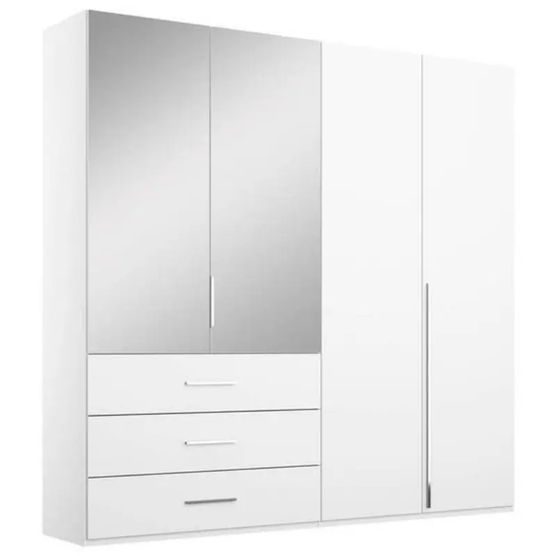 Drehtürenschrank in Weiß