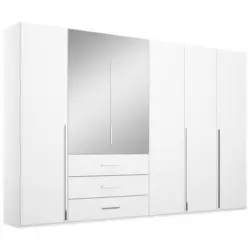 Drehtürenschrank in Weiß