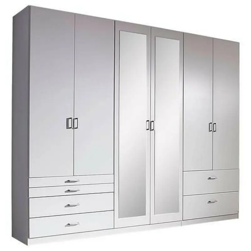 Drehtürenschrank in Weiß