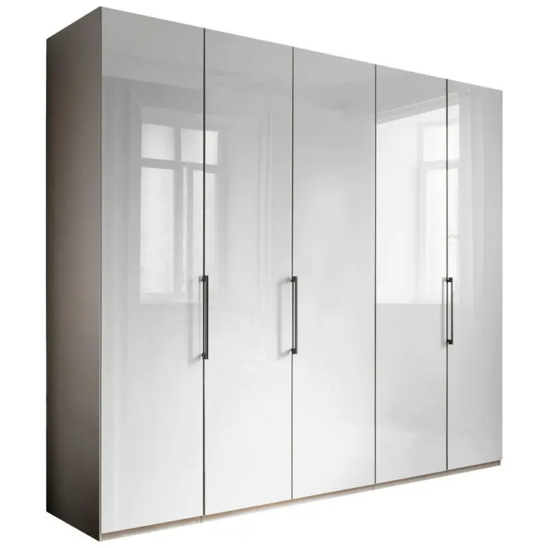 Kleiderschrank in Grau, Weiß