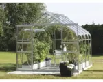 Hornbach Gewächshaus Vitavia Diana 6700 Einscheibensicherheitsglas 3 mm 264x258 cm Aluminium