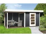 Hornbach Gartenhaus weka mit Fußboden, Schleppdach und Rückwand 530 x 240 cm anthrazit