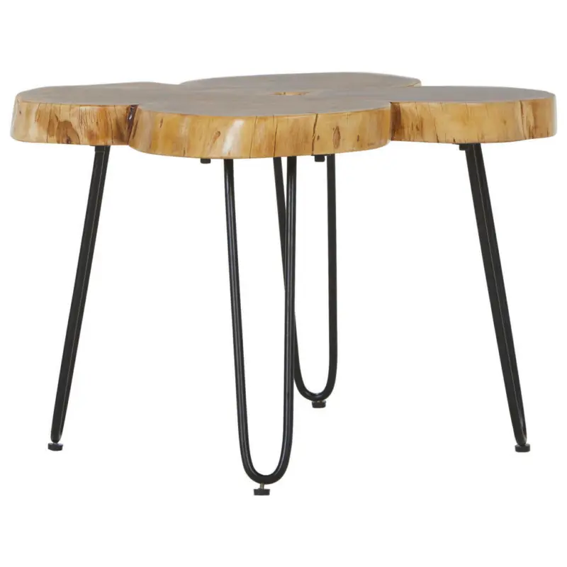 Beistelltisch in Holz, Metall 60/60/45 cm