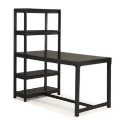 Schreibtischkombination in Schwarz