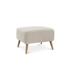 Hocker in Textil Beige