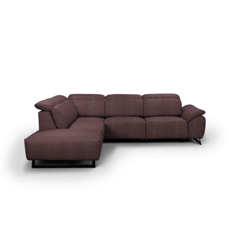 Ecksofa in Chenille Braun