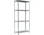 Hornbach Steck-Grundregal Schulte verzinkt 800x1800x350 mm 4 Böden
