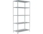 Hornbach Steck-Grundregal Schulte verzinkt 2000x1000x500 mm 5 Böden Tragkraft 425 kg