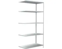 Steck-Anbauregal Schulte weiß 1000x2000x500 mm 5 Böden