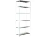 Hornbach Steck-Grundregal Schulte 1000x2500x500 mm 6 Böden, weiß