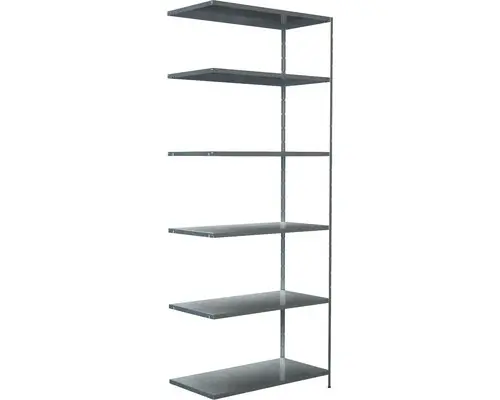 Steck-Anbauregal Schulte 1000x2500x500 mm 6 Böden, verzinkt