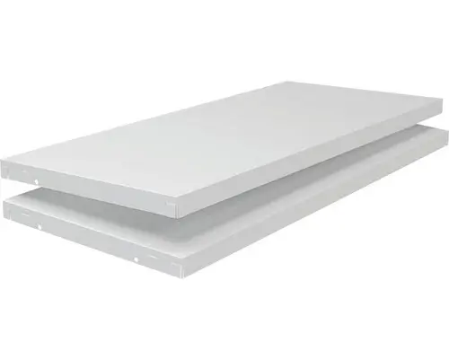 Regalboden Schulte weiß 800x35x350 mm, 2er-Pack, Stecksystem bis 60kg