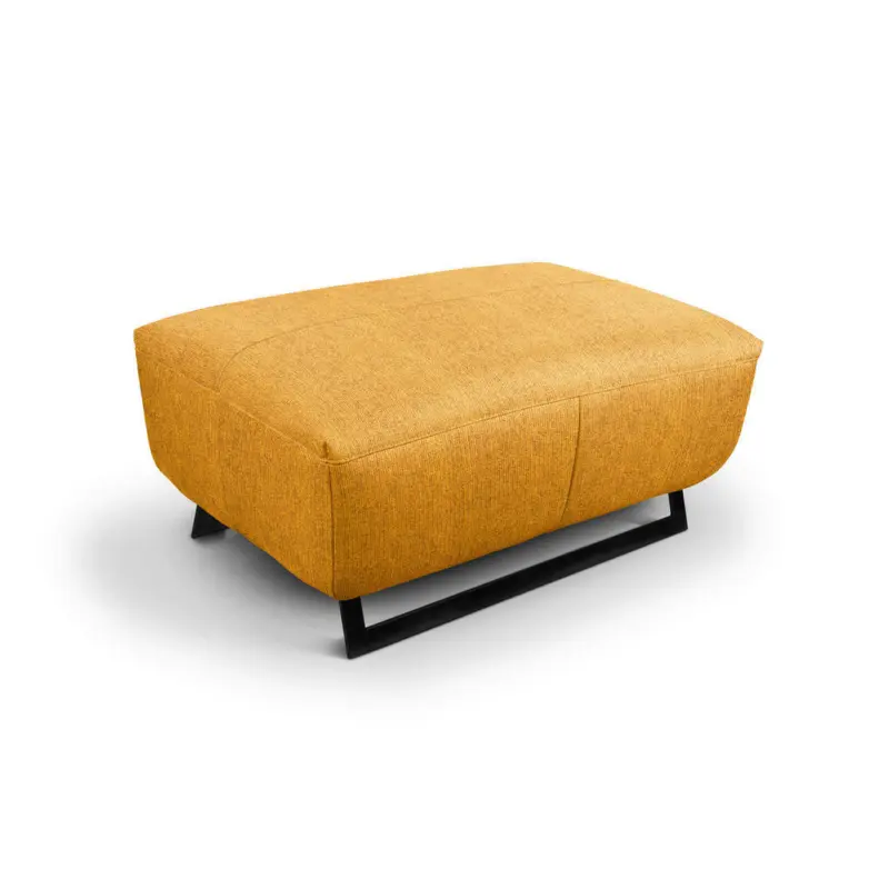 Hocker in Textil Gelb