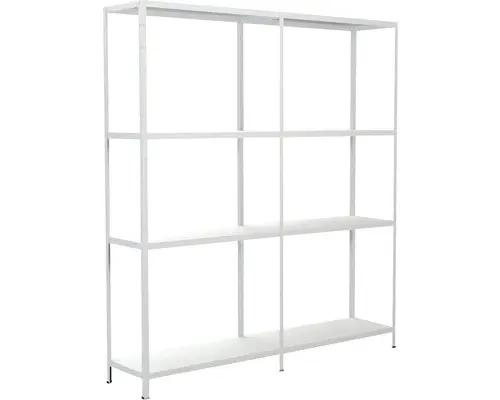 Grundregal Anbauregal Schulte Regalwelt weiß 1800 x 1600 x 350 mm 8 Böden Tragkraft 680 kg