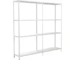 Hornbach Grundregal Anbauregal Schulte Regalwelt weiß 1800 x 1800 x 350 mm 8 Böden Tragkraft 680 kg