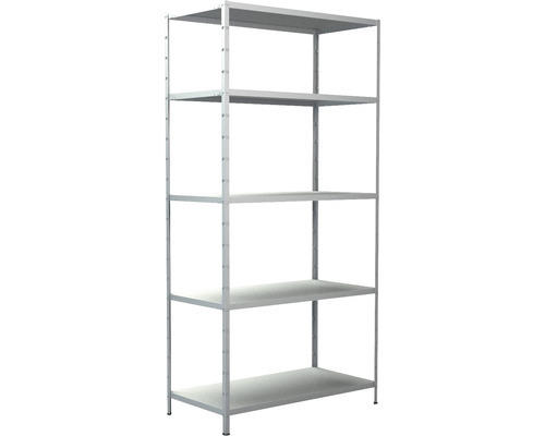 Steck-Grundregal Schulte weiß 1000x2000x500 mm 5 Böden