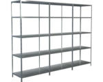 Hornbach Steck-Grundregal und 2 Anbauregale verzinkt 2000x2600x500 mm 15 Böden geteilte Winkelprofile Set Tragkraft 1275 kg