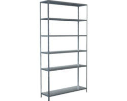 Steck-Grundregal Schulte 1200x2300x350 mm 6 Böden, verzinkt