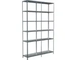 Hornbach Steckregal Schulte Regalwelt verzinkt 2300 x 1400 x 350 mm 12 Böden Tragkraft 1020 kg
