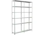 Hornbach Grundregal Anbauregal Schulte Regalwelt weiß 2300 x 1600 x 350 mm 12 Böden Tragkraft 1020 kg