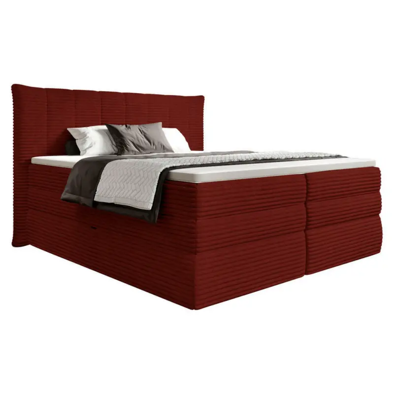 Boxspringbett 180/200 cm in Rotbraun