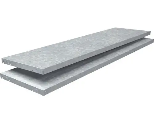 Regalboden Schulte 1200x35x350 mm, 2er-Pack, Stecksystem, verzinkt