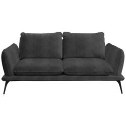 Zweisitzer-Sofa in Velours Anthrazit